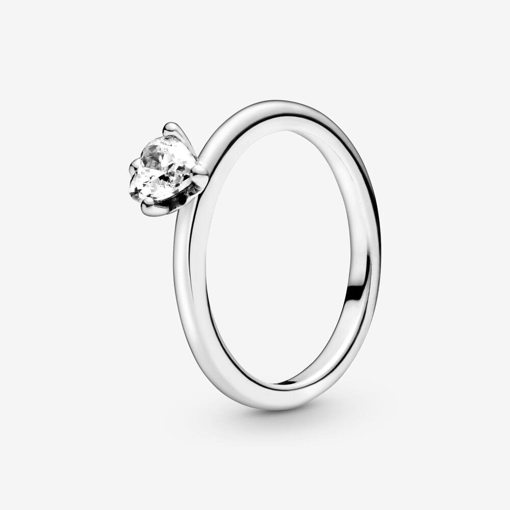 Anello solitario con cuore - Simmi gioiellerie -Anelli