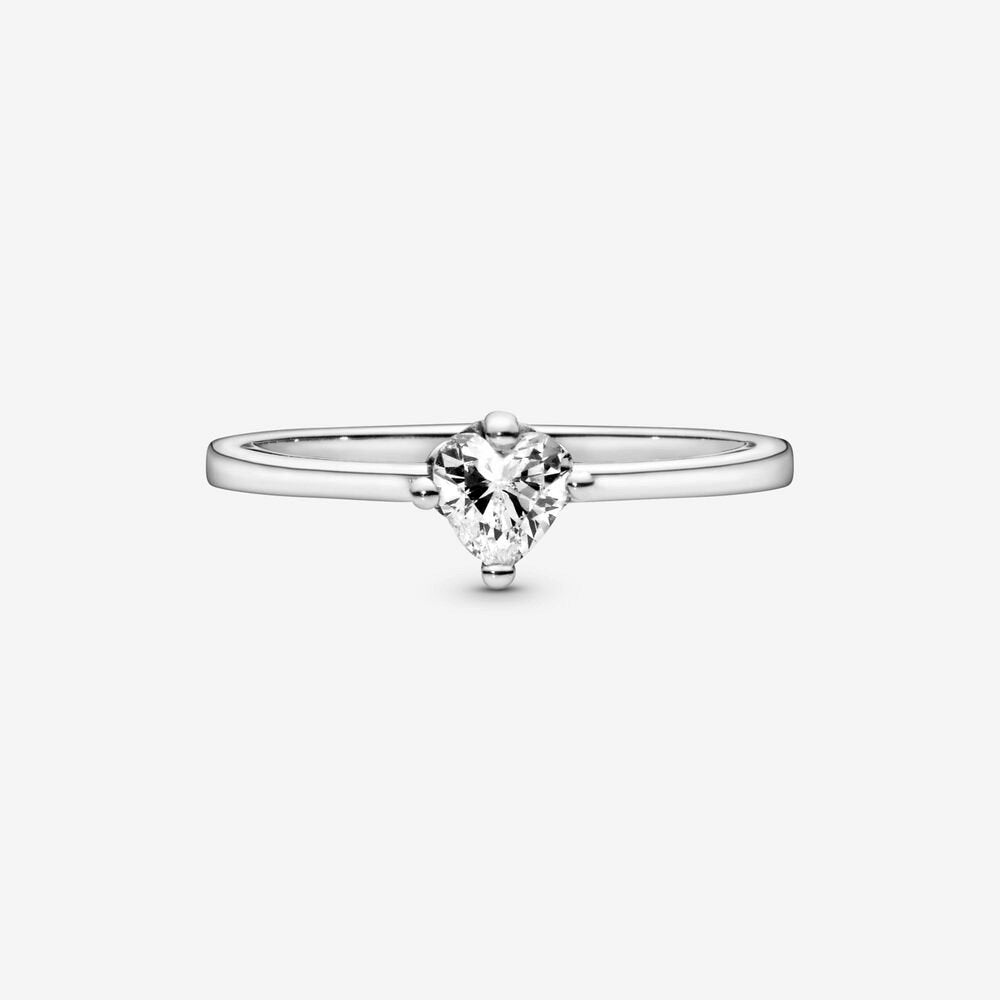 Anello solitario con cuore - Simmi gioiellerie -Anelli