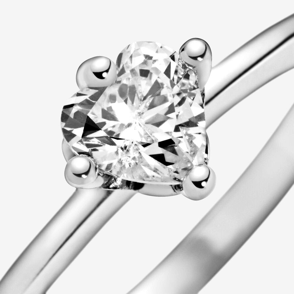 Anello solitario con cuore - Simmi gioiellerie -Anelli