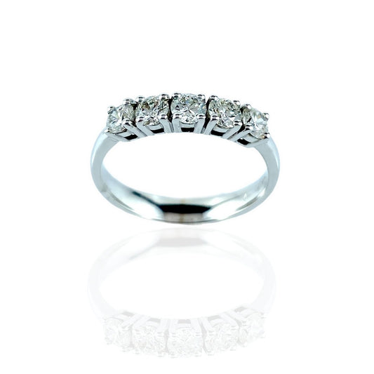 Anello veretta di diamanti - Simmi Gioiellerie -Anelli