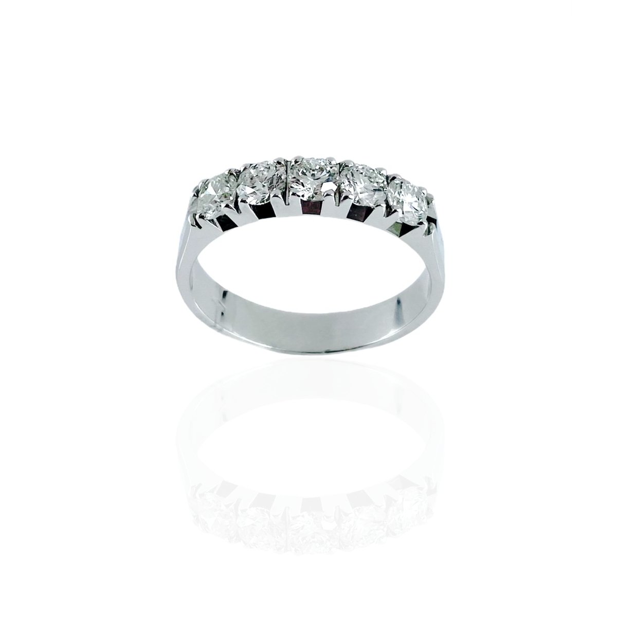 Anello veretta di diamanti - Simmi Gioiellerie -Anelli