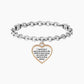 Bracciale a catena con ciondolo a cuore e frase amicizia - CUORE | FRIENDS - 732080 - Simmi Gioiellerie -Bracciali