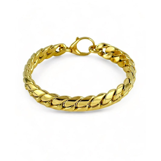 Bracciale a maglia in oro giallo - Simmi Gioiellerie -Bracciali