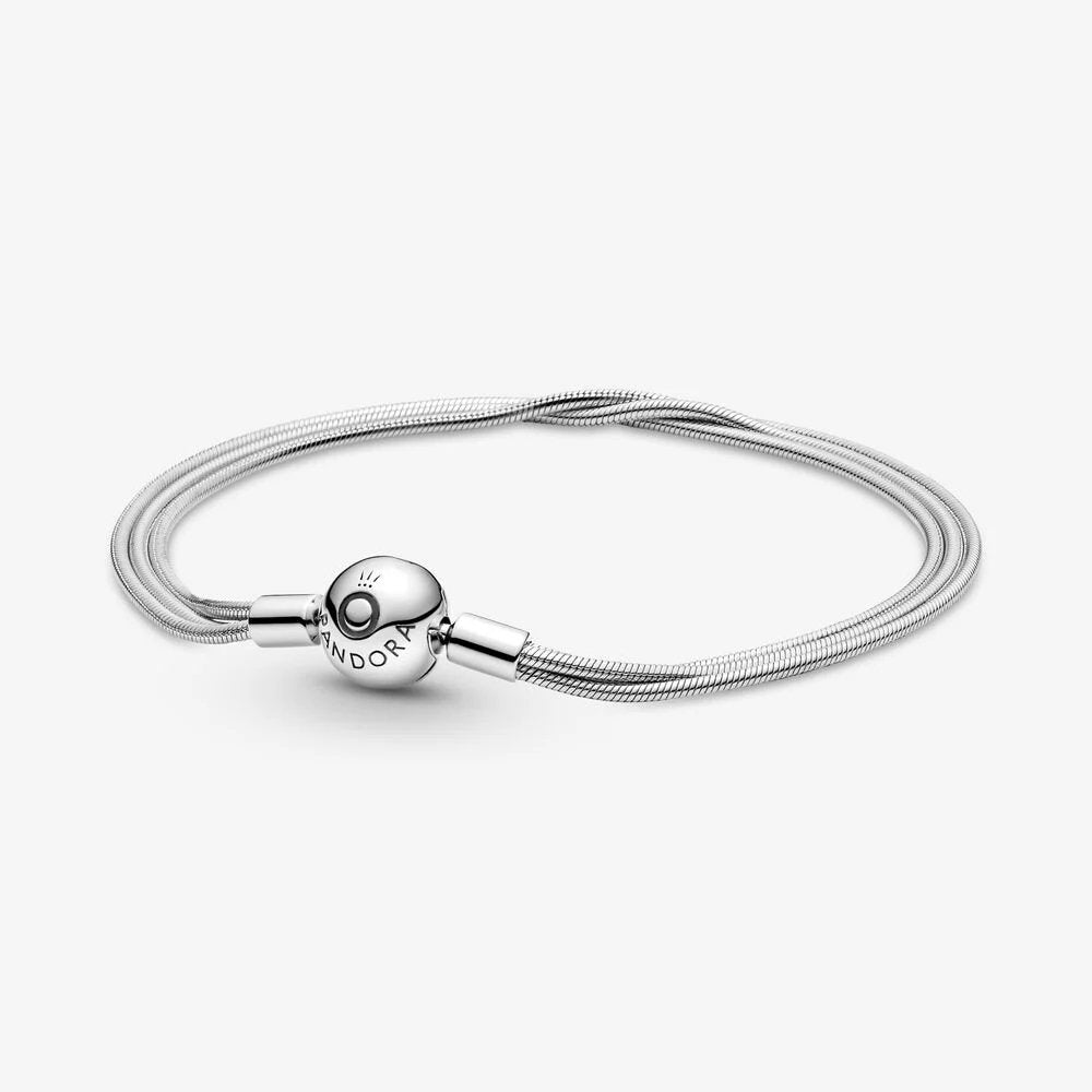 Bracciale a maglia multi filo Pandora Moments - Simmi Gioiellerie -Bracciali