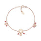 Bracciale Acchiappamore Rosè e Cristalli Rossi Amen - BRAARR3 - Simmi gioiellerie -Bracciale