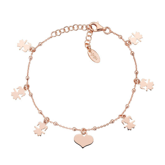 Bracciale Bambina e Cuori Rosè - BRCUBIFER - Simmi Gioiellerie -Bracciali