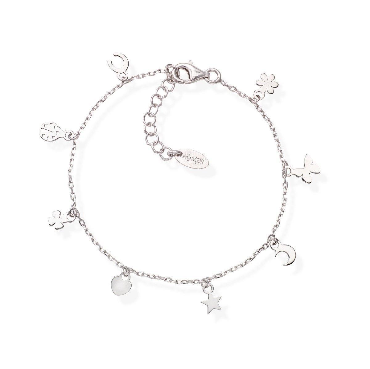 Bracciale Charms Rodio - BRLAFOB - Simmi gioiellerie -Bracciale