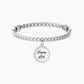 Bracciale con catena e ciondolo tondo con rifinitura borchiata ENJOY LIFE - 732107 - Simmi Gioiellerie -Bracciali