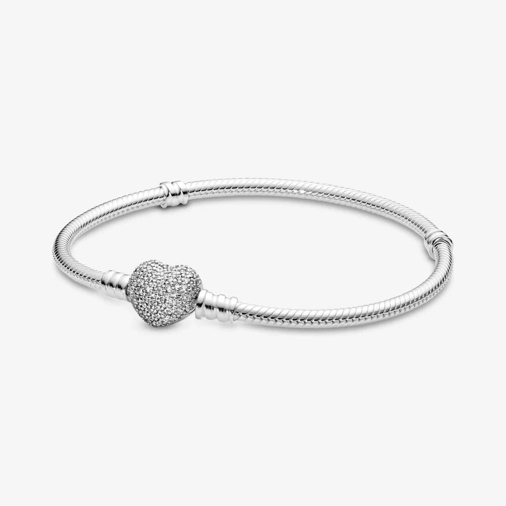 Bracciale Con Chiusura a Cuore - 590727CZ - Simmi gioiellerie -Bracciale