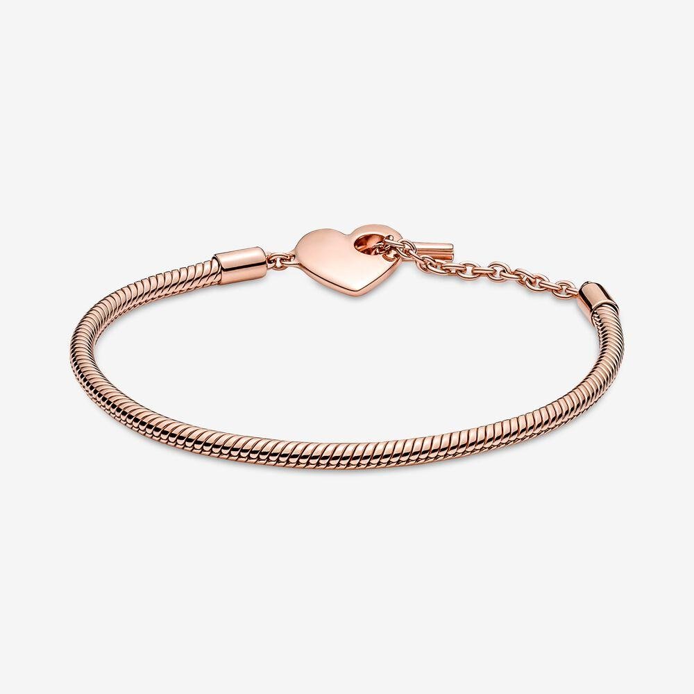 Bracciale con Chiusura a T e Cuore - 589285C00 - Simmi Gioiellerie -Bracciali