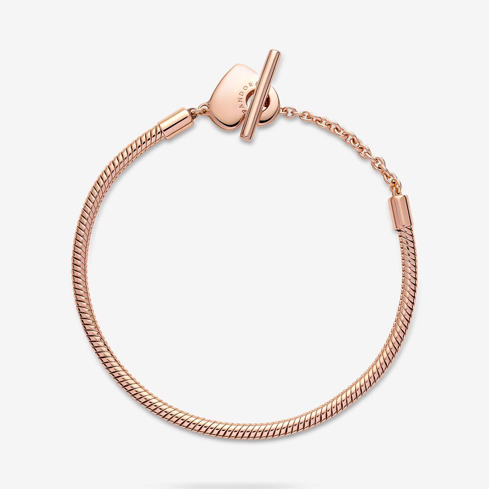 Bracciale con Chiusura a T e Cuore - 589285C00 - Simmi Gioiellerie -Bracciali