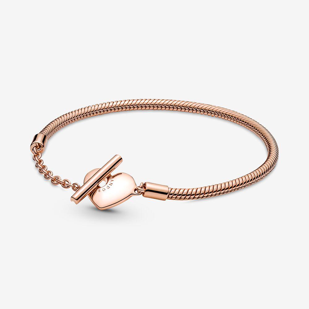 Bracciale con Chiusura a T e Cuore - 589285C00 - Simmi Gioiellerie -Bracciali