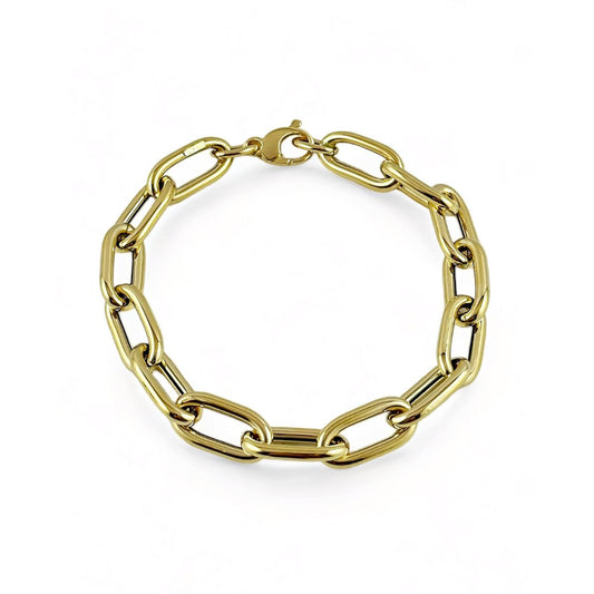 Bracciale con maglia ovale in oro - Simmi Gioiellerie -Bracciali