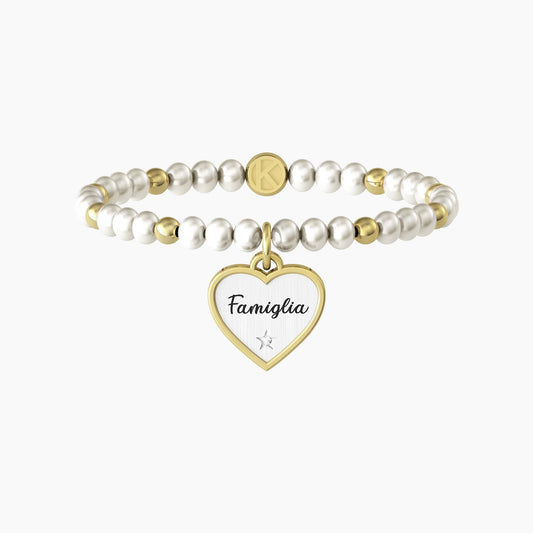 Bracciale con perle coltivate dedicato alla famiglia CUORE | FAMIGLIA - 732100 - Simmi Gioiellerie -Bracciali