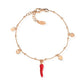 Bracciale Cornetto Rosso Cuori - BRCSHRR3 - Simmi Gioiellerie -Bracciali