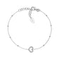 Bracciale Cuore Godronato Rodio - BRGOCUB3 - Simmi Gioiellerie -Bracciali