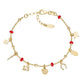 Bracciale da donna - Bracciale Amen Dorato Charm Fortuna - BRFOSMGR - Simmi Gioiellerie -Bracciali