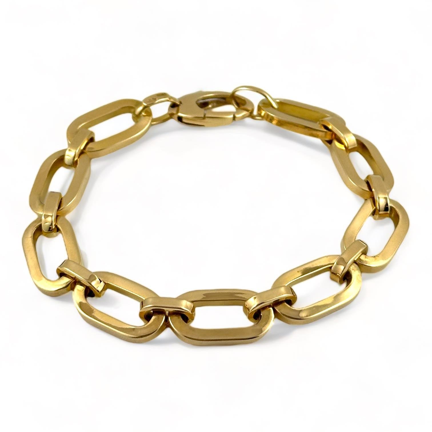 Bracciale da donna con maglia ad anelli in oro giallo - Simmi Gioiellerie -Bracciali