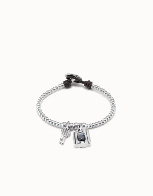 Bracciale da donna Uno de 50 - PULSERA HOPEFUL KEY - PUL2302GRSMTL - Simmi Gioiellerie -Bracciali