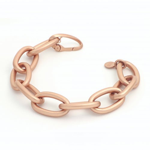 Bracciale da donna Unoaerre in bronzo rosa satinato - 1961 - Simmi Gioiellerie -Bracciali