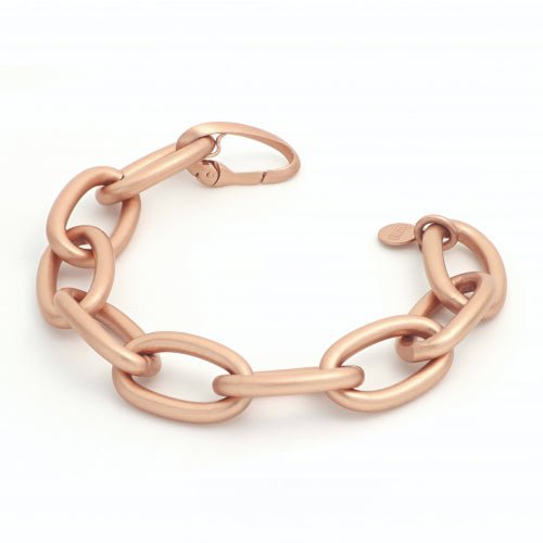 Bracciale da donna Unoaerre in bronzo rosa satinato - 1961 - Simmi Gioiellerie -Bracciali
