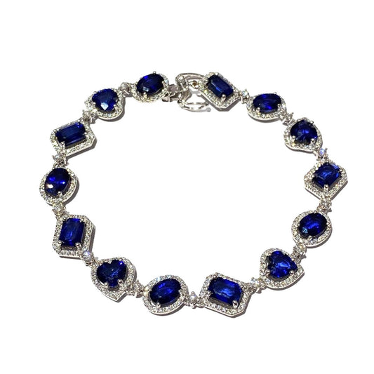 Bracciale di zaffiri e brillanti - Simmi Gioiellerie -Bracciali