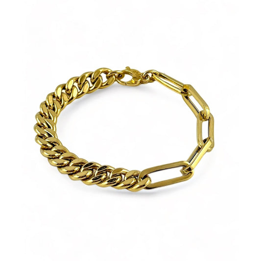 Bracciale doppia maglia in oro - Simmi Gioiellerie -Bracciali