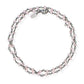 Bracciale Doppio Rodio Nero e Cristalli Rosa - BRNR34 - Simmi gioiellerie -Bracciale