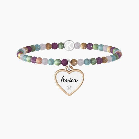 Bracciale elastico amica con pietre multicolor - 732141 - Simmi Gioiellerie -Bracciali