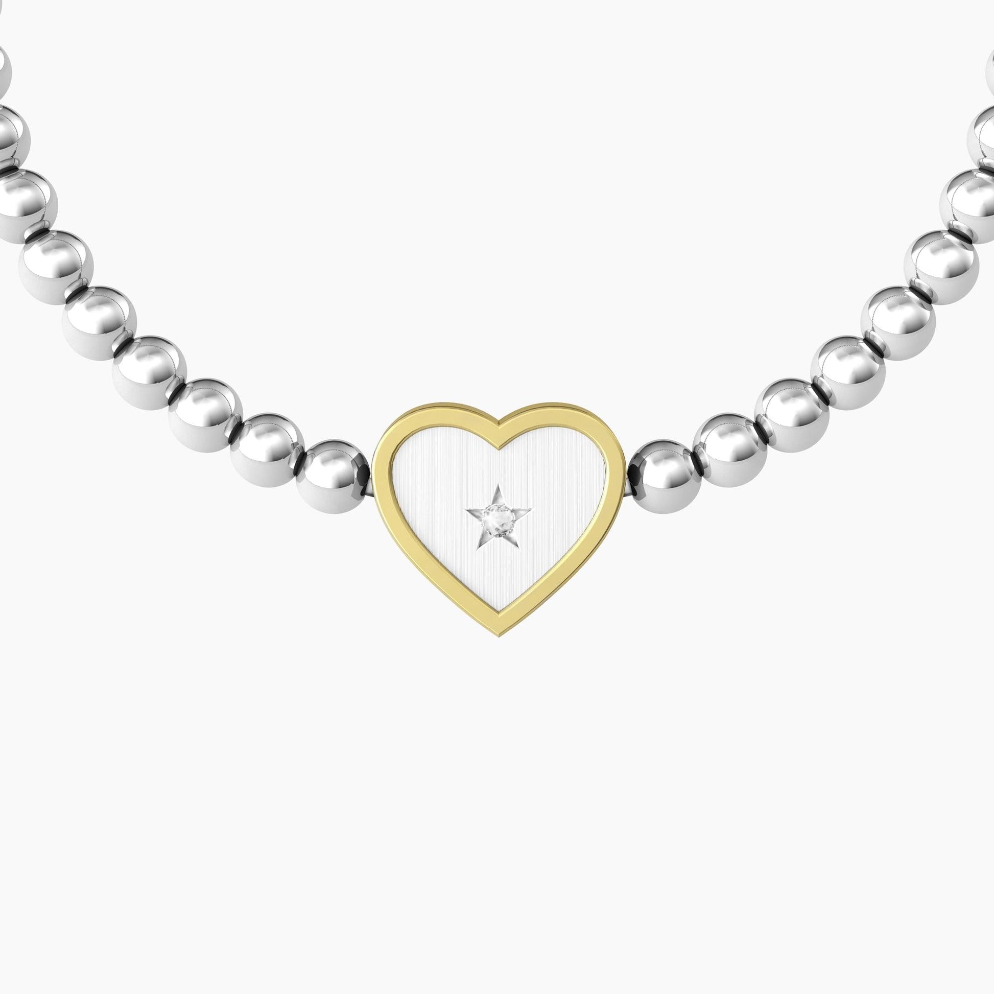 Bracciale elastico mamma con ciondolo cuore - CUORE | MAMMA - 732211 - Simmi Gioiellerie -Bracciali