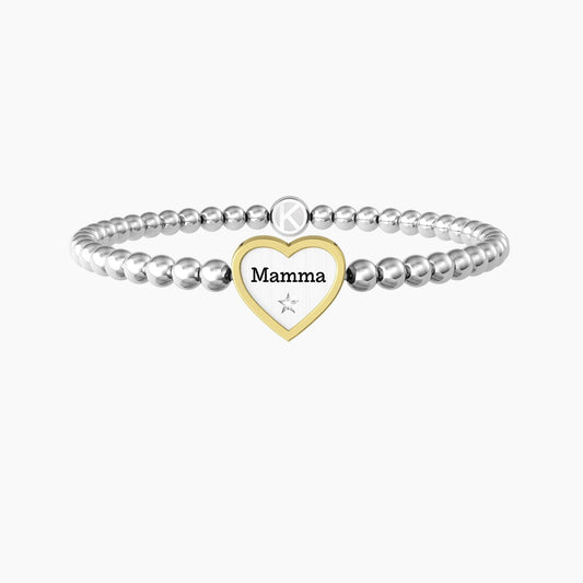 Bracciale elastico mamma con ciondolo cuore - CUORE | MAMMA - 732211 - Simmi Gioiellerie -Bracciali
