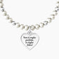 Bracciale elastico mamma con perle e ciondolo - 732138 - Simmi Gioiellerie -Bracciali