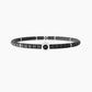 Bracciale elastico uomo con ematite grigia e cristalli - UNICITÀ - 732255 - Simmi Gioiellerie -Bracciali