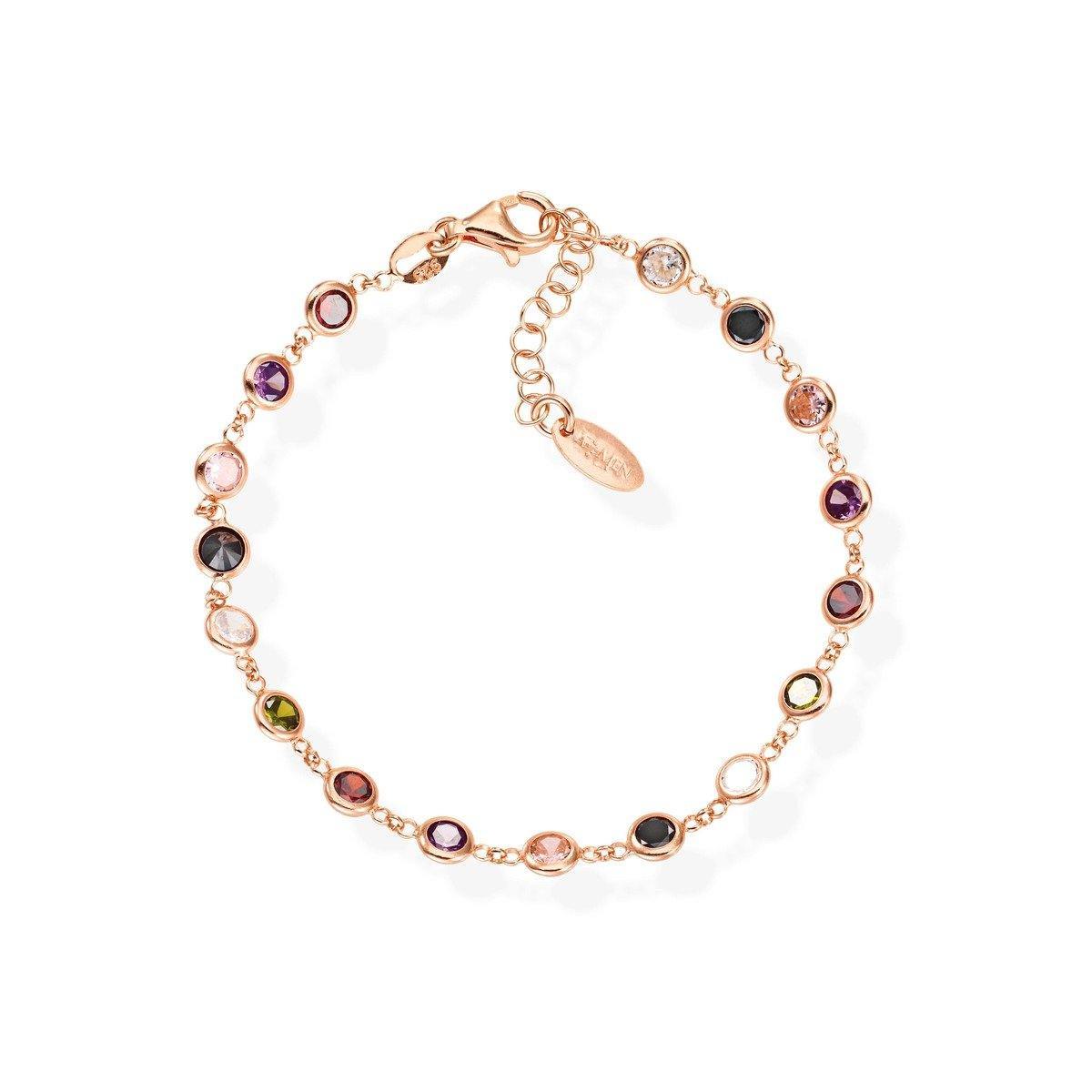 Bracciale Gocce Zirconi Multicolor - BRGORM3 - Simmi gioiellerie -Bracciale