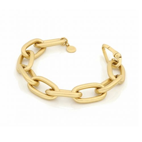 BRACCIALE IN BRONZO DORATO E FINITURA SABBIATA - UNOAERRE - Simmi gioiellerie -Bracciale