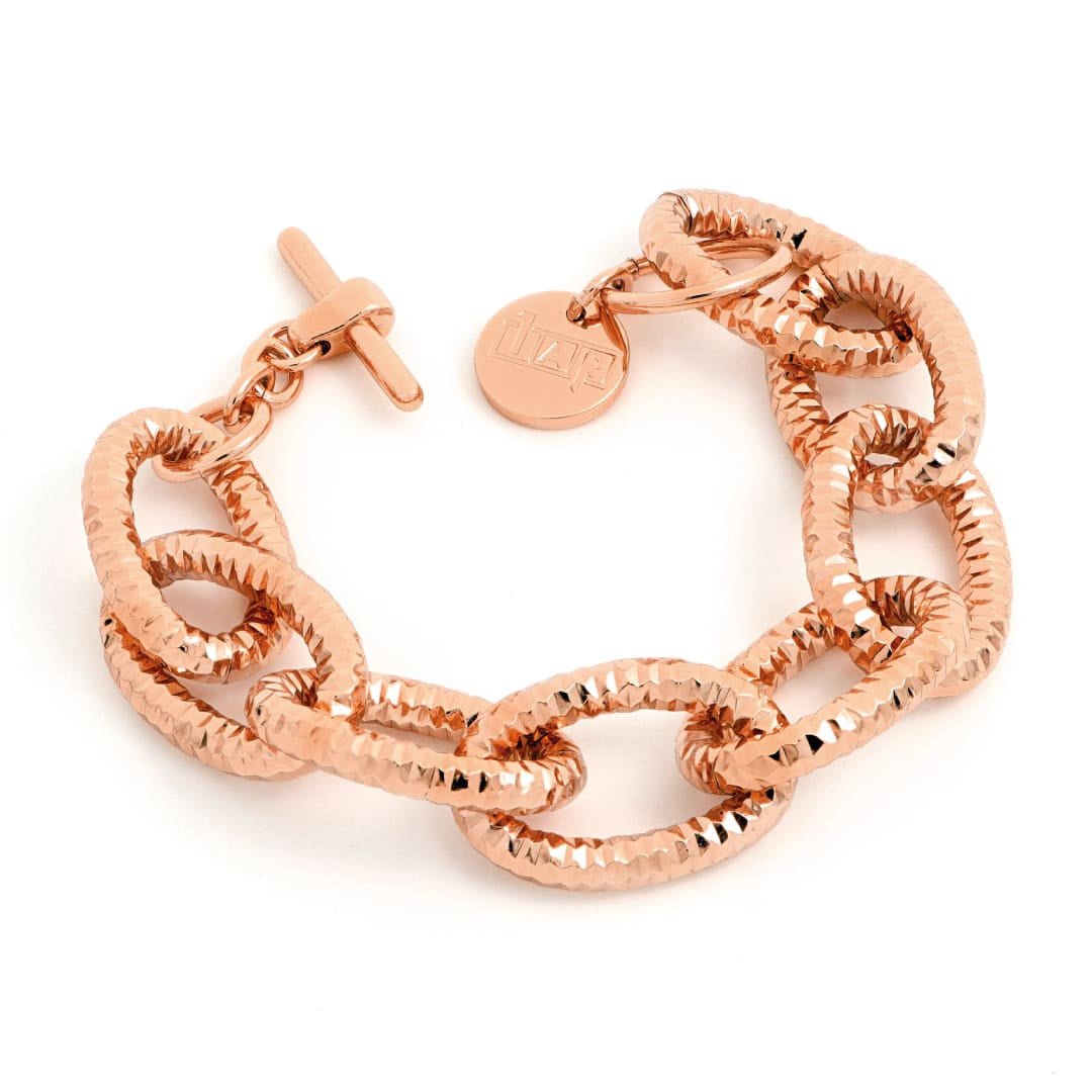 Bracciale in bronzo dorato rosa - 1902 UNOAERRE - Simmi Gioiellerie -Bracciali