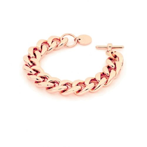BRACCIALE IN BRONZO DORATO ROSA - UNOAERRE - Simmi gioiellerie -Bracciale