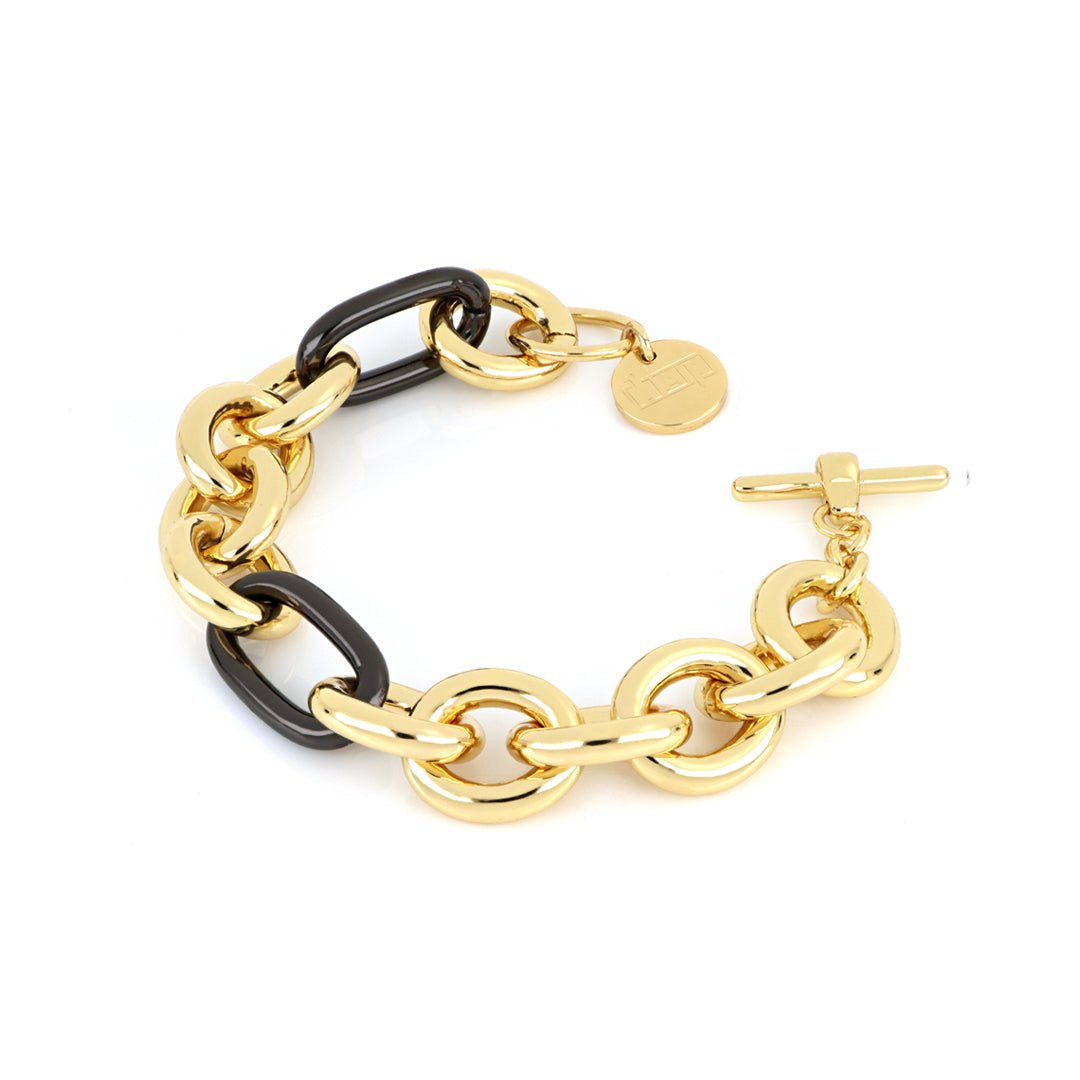 Bracciale in bronzo giallo nero UNOAERRE 000EXB4795000 - 1882 - Simmi Gioiellerie -Bracciali