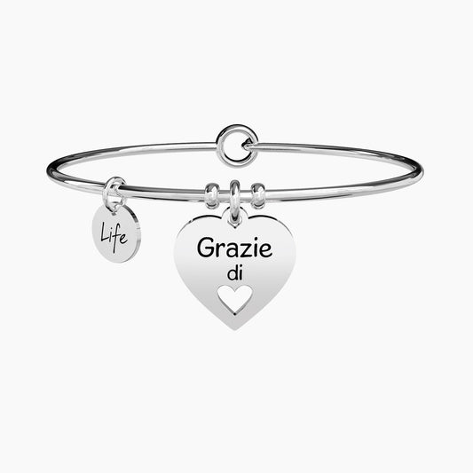 Bracciale Kidult - CUORE GRAZIE - 731298 - Simmi Gioiellerie -Bracciali