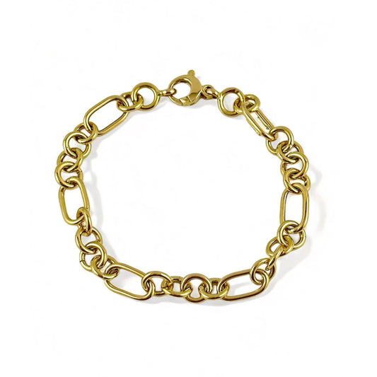 Bracciale maglia ad anelli in oro - Simmi Gioiellerie -Bracciali