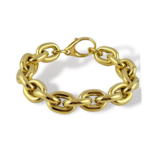 Bracciale maglia ad anelli in oro - Simmi Gioiellerie -Bracciali