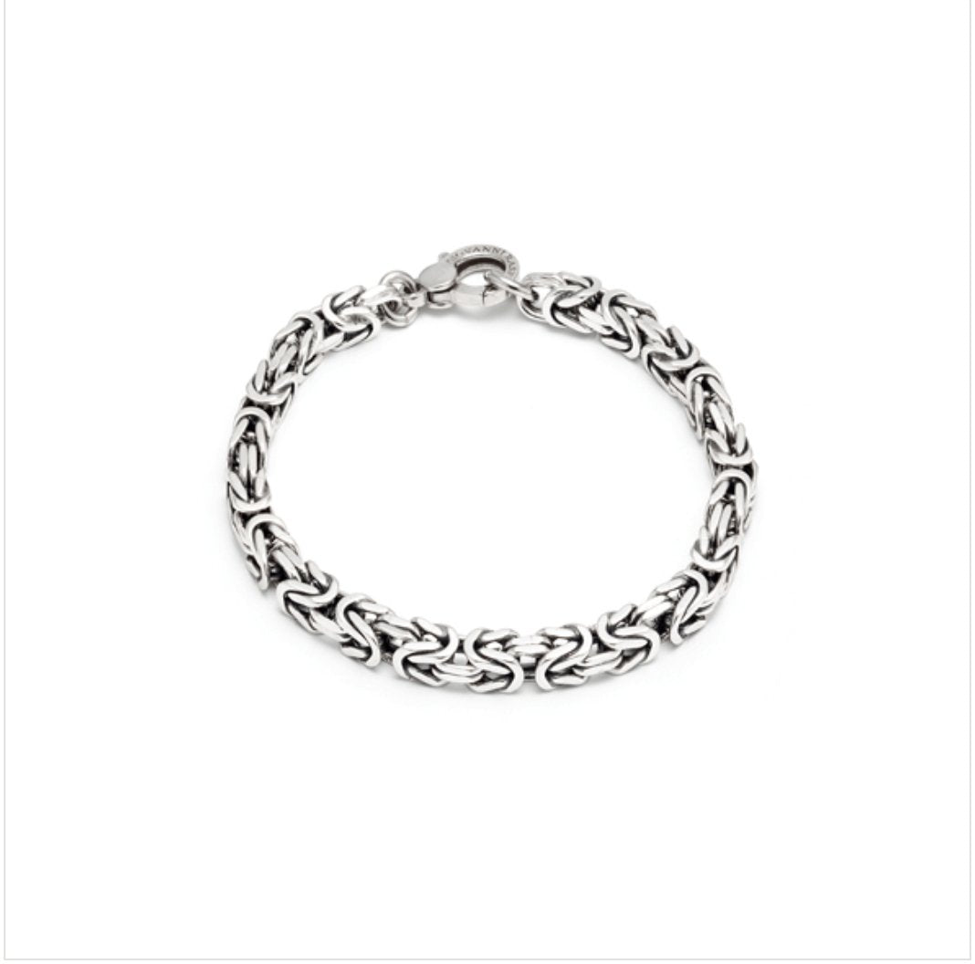 BRACCIALE MAGLIA BIZANTINA QUADRA - Simmi gioiellerie -Bracciale