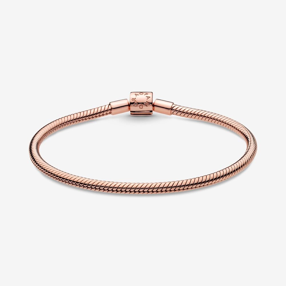 Bracciale Pandora Moments con maglia snake e chiusura a barile - 588781COO - Simmi gioiellerie -Bracciale