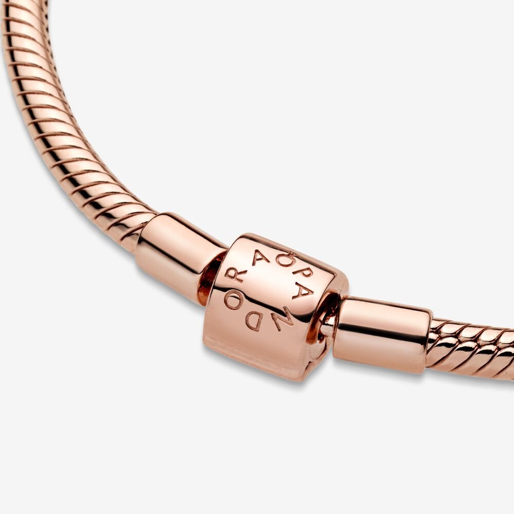 Bracciale Pandora Moments con maglia snake e chiusura a barile - 588781COO - Simmi gioiellerie -Bracciale