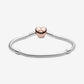 Bracciale Pandora Moments con maglia snake e chiusura a cuore - 580719 - Simmi gioiellerie -Bracciale