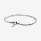 Bracciale Pandora Moments con maglia snake e chiusura con margherita - 598776C01 - Simmi gioiellerie -Bracciale