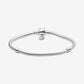 Bracciale Pandora Moments con maglia snake e chiusura con margherita - 598776C01 - Simmi gioiellerie -Bracciale