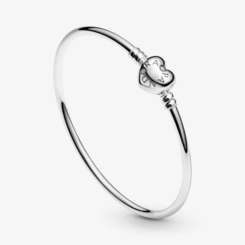 Bracciale Pandora Moments rigido con chiusura a cuore - 596268 - Simmi gioiellerie -Bracciale