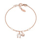 Bracciale Quadrifoglio e Ferro di Cavallo Rosè - BRMPFCRB - Simmi Gioiellerie -Bracciali