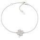 Bracciale Quadrifoglio Zirconato Rodio - BRQUBBZ - Simmi Gioiellerie -Bracciali